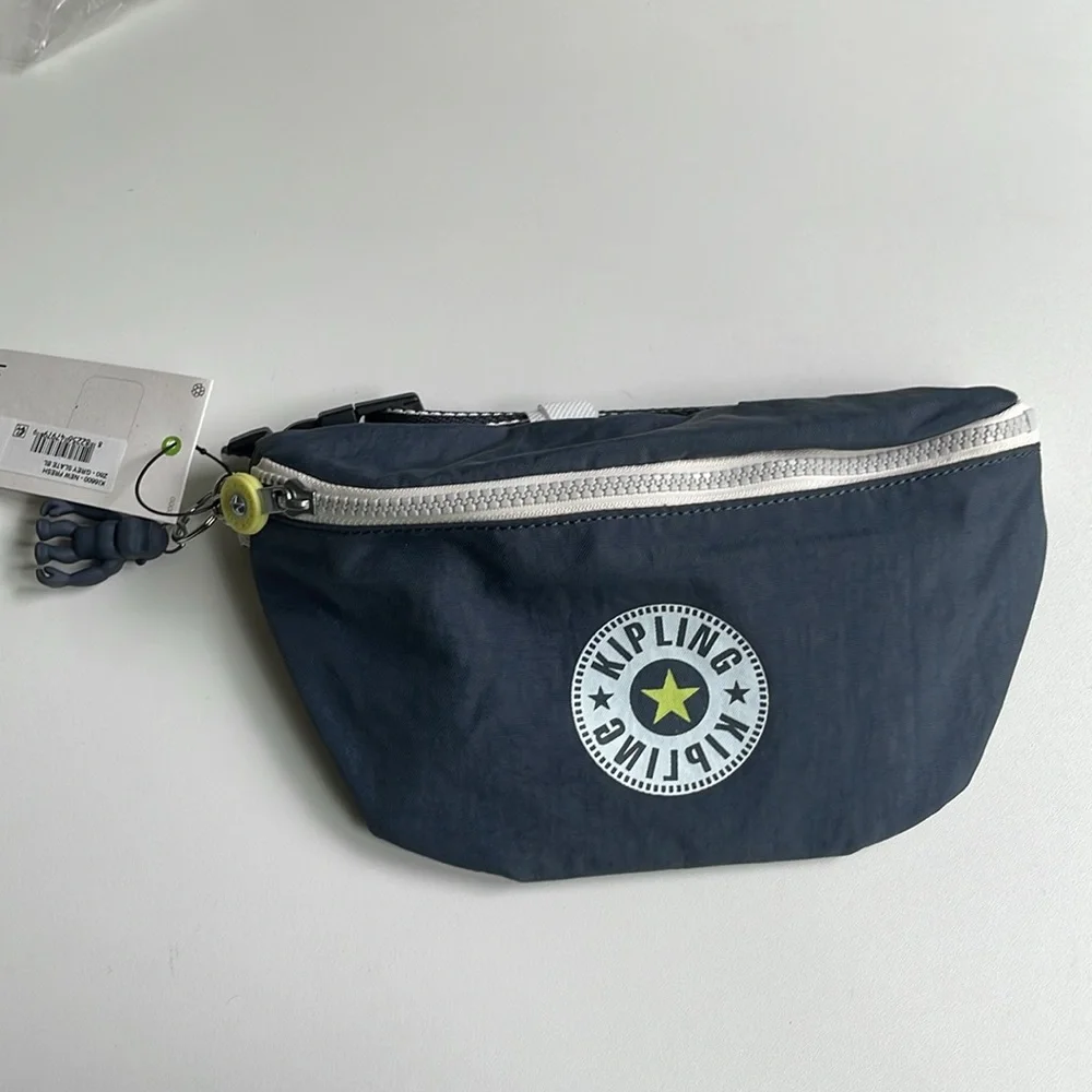 Kipling nylon new fresh waist pack blue - Picture 2 of 2